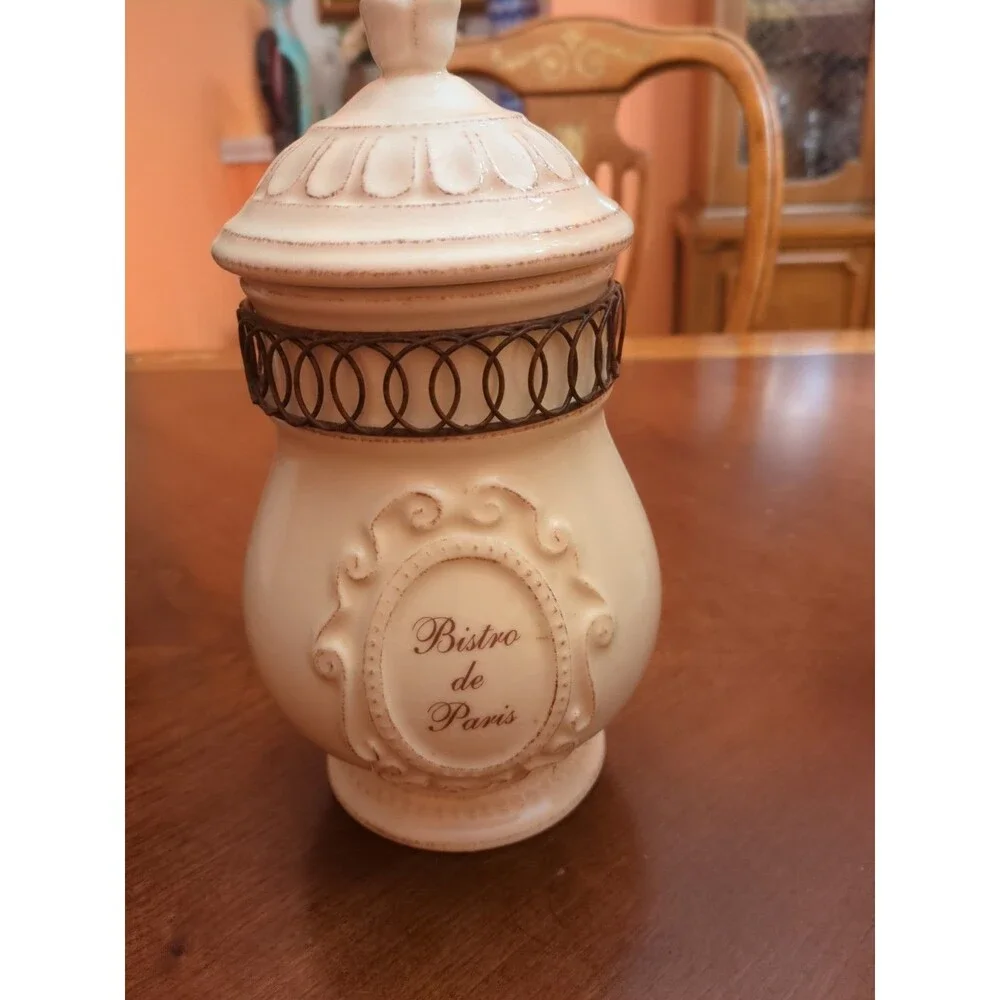 IMAX “Bistro de Paris”  Container Sugar Bowl With Lid 10
